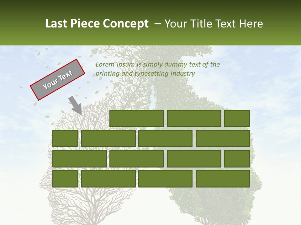 A Picture Of A Tree And A Human's Lungs PowerPoint Template