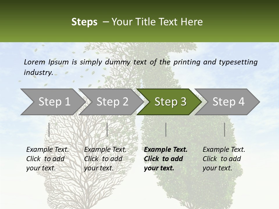 A Picture Of A Tree And A Human's Lungs PowerPoint Template