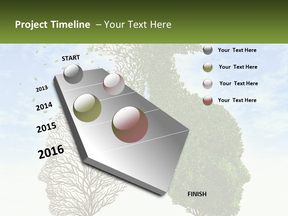 A Picture Of A Tree And A Human's Lungs PowerPoint Template