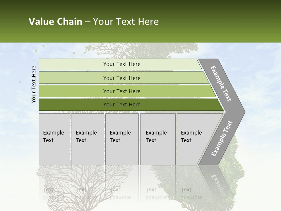 A Picture Of A Tree And A Human's Lungs PowerPoint Template