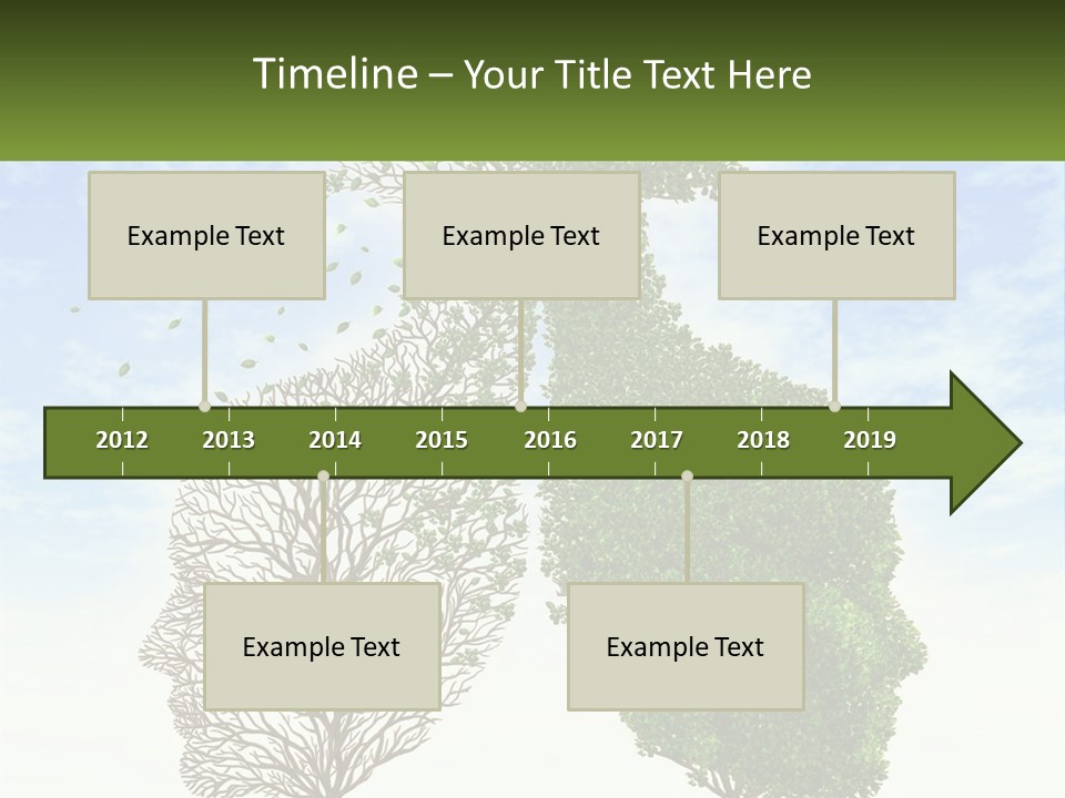 A Picture Of A Tree And A Human's Lungs PowerPoint Template