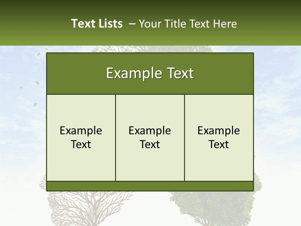 A Picture Of A Tree And A Human's Lungs PowerPoint Template
