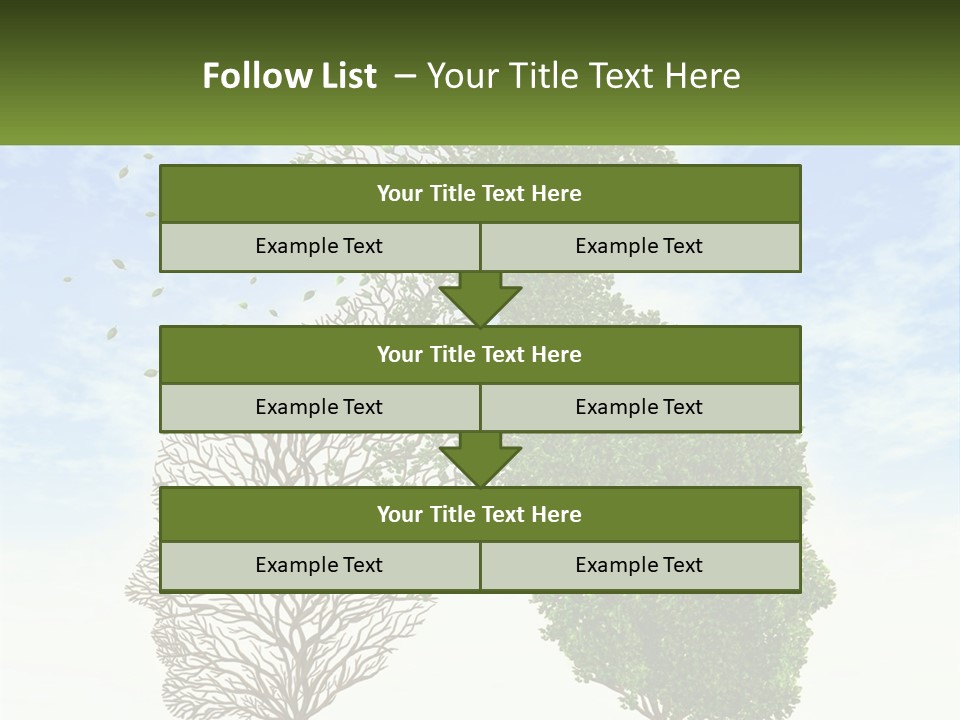 A Picture Of A Tree And A Human's Lungs PowerPoint Template