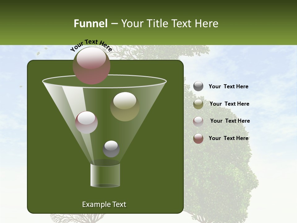 A Picture Of A Tree And A Human's Lungs PowerPoint Template