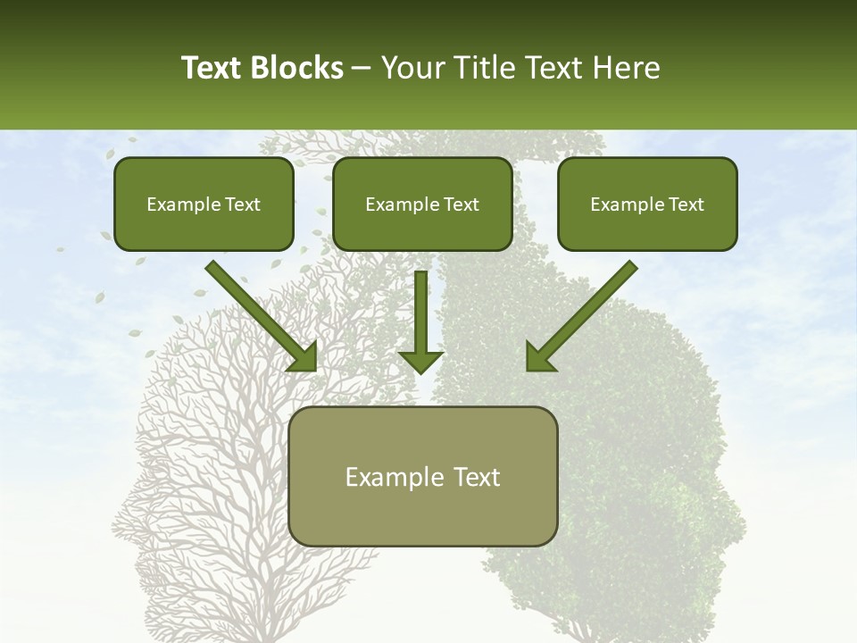 A Picture Of A Tree And A Human's Lungs PowerPoint Template
