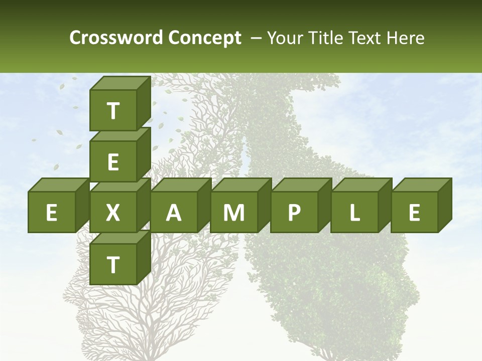 A Picture Of A Tree And A Human's Lungs PowerPoint Template