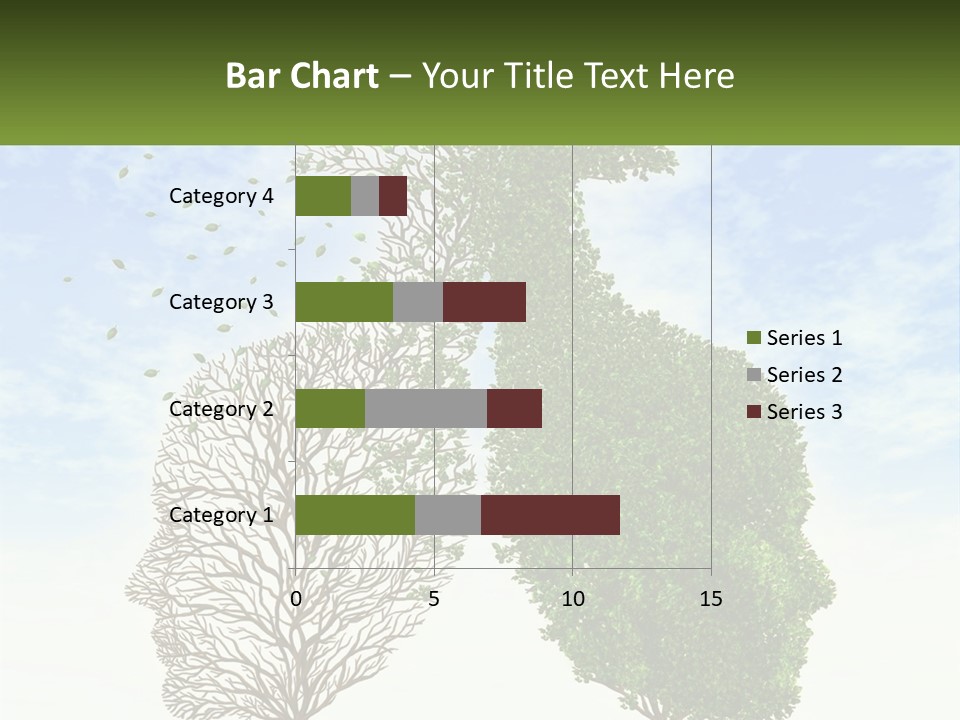 A Picture Of A Tree And A Human's Lungs PowerPoint Template