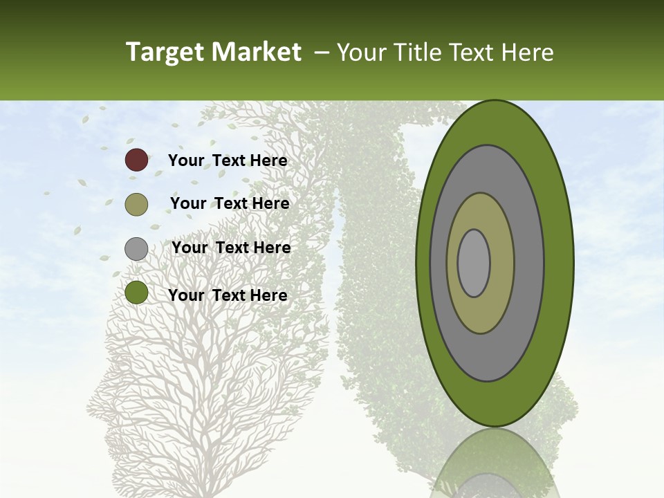 A Picture Of A Tree And A Human's Lungs PowerPoint Template