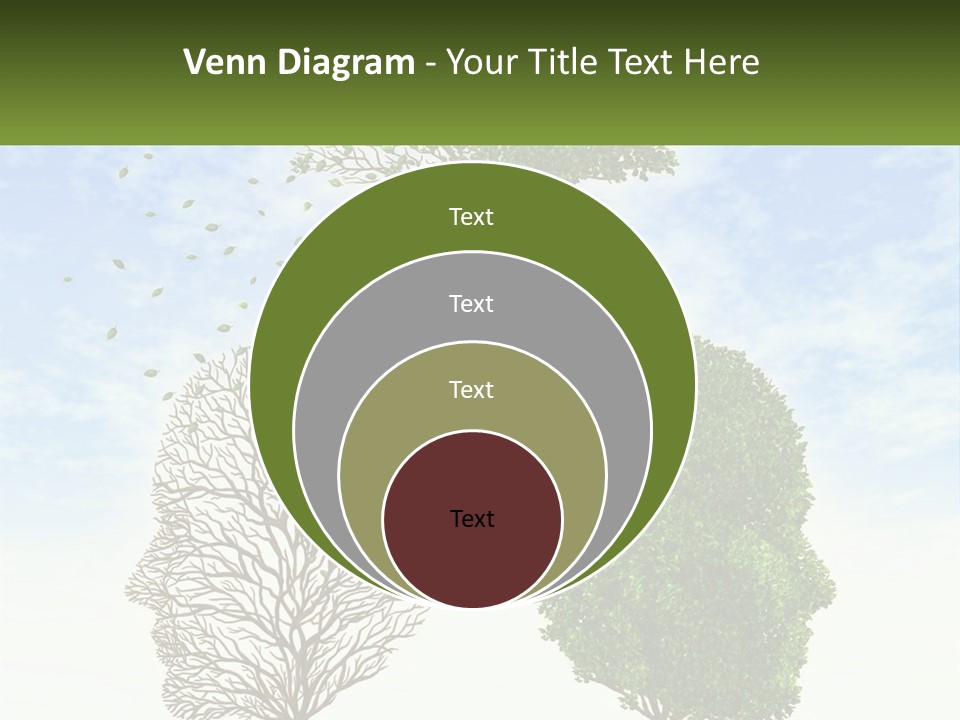 A Picture Of A Tree And A Human's Lungs PowerPoint Template