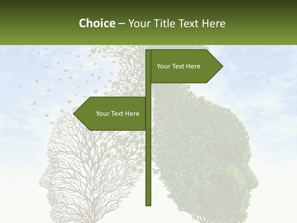 A Picture Of A Tree And A Human's Lungs PowerPoint Template