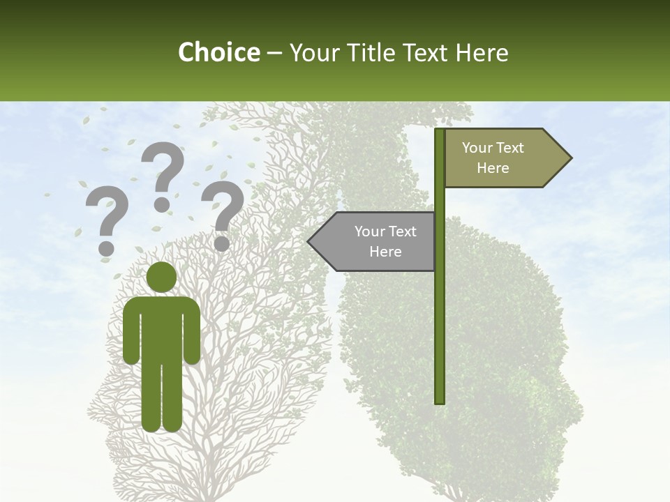 A Picture Of A Tree And A Human's Lungs PowerPoint Template