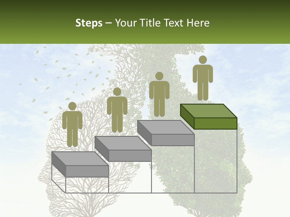 A Picture Of A Tree And A Human's Lungs PowerPoint Template