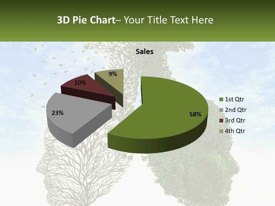 A Picture Of A Tree And A Human's Lungs PowerPoint Template