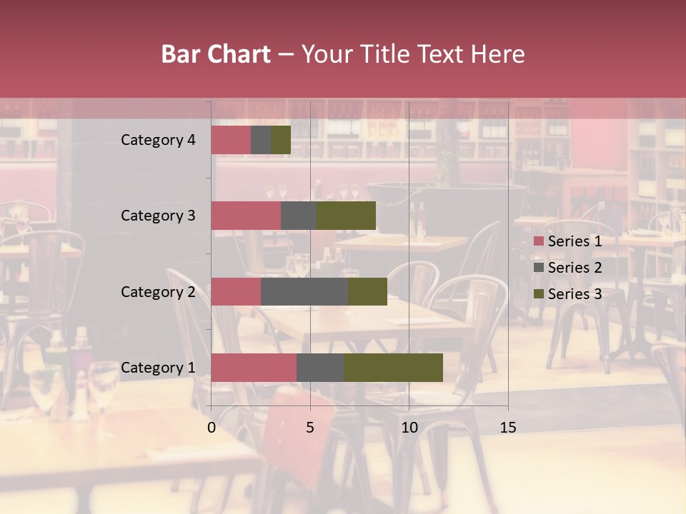 A Restaurant With Many Tables And Chairs PowerPoint Template