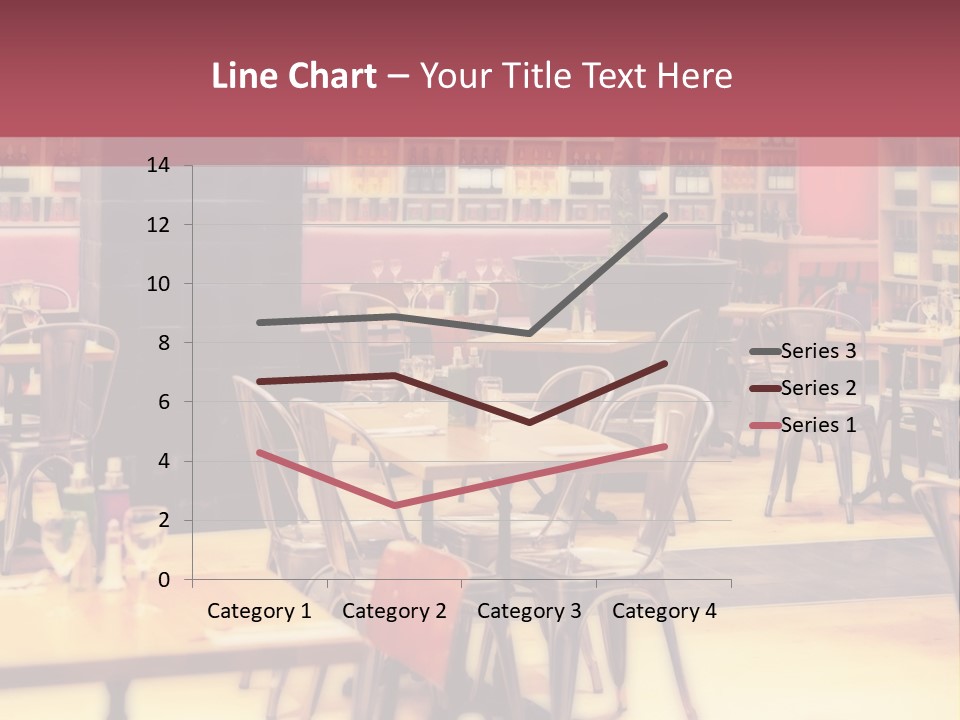 A Restaurant With Many Tables And Chairs PowerPoint Template