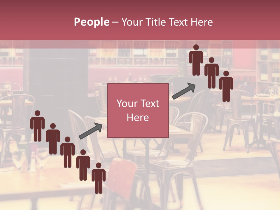 A Restaurant With Many Tables And Chairs PowerPoint Template