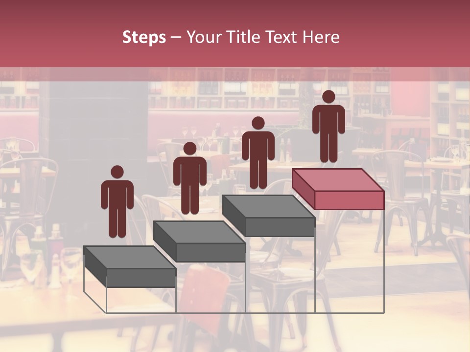 A Restaurant With Many Tables And Chairs PowerPoint Template