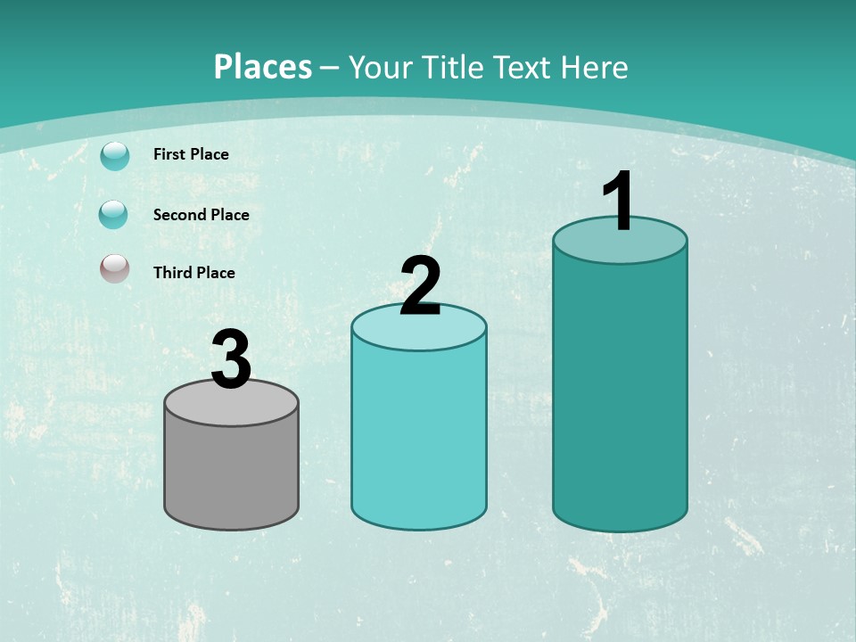 A Blue And Green Background With A Grungy Texture PowerPoint Template