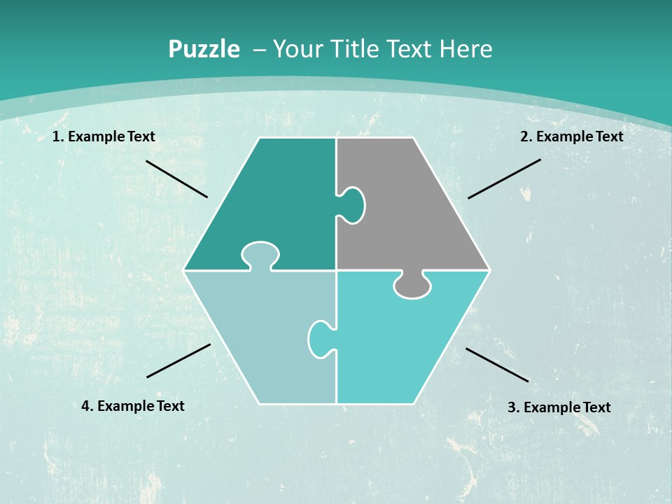 A Blue And Green Background With A Grungy Texture PowerPoint Template