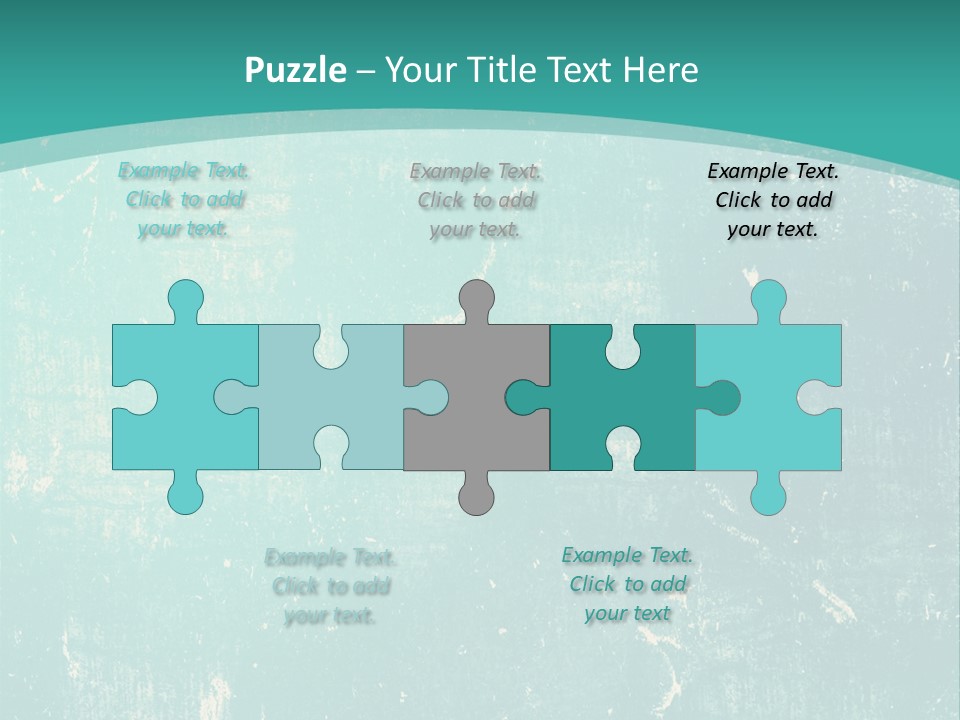 A Blue And Green Background With A Grungy Texture PowerPoint Template