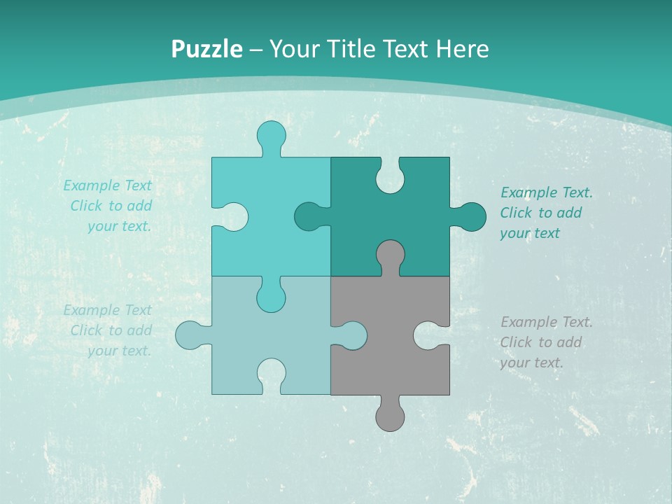 A Blue And Green Background With A Grungy Texture PowerPoint Template