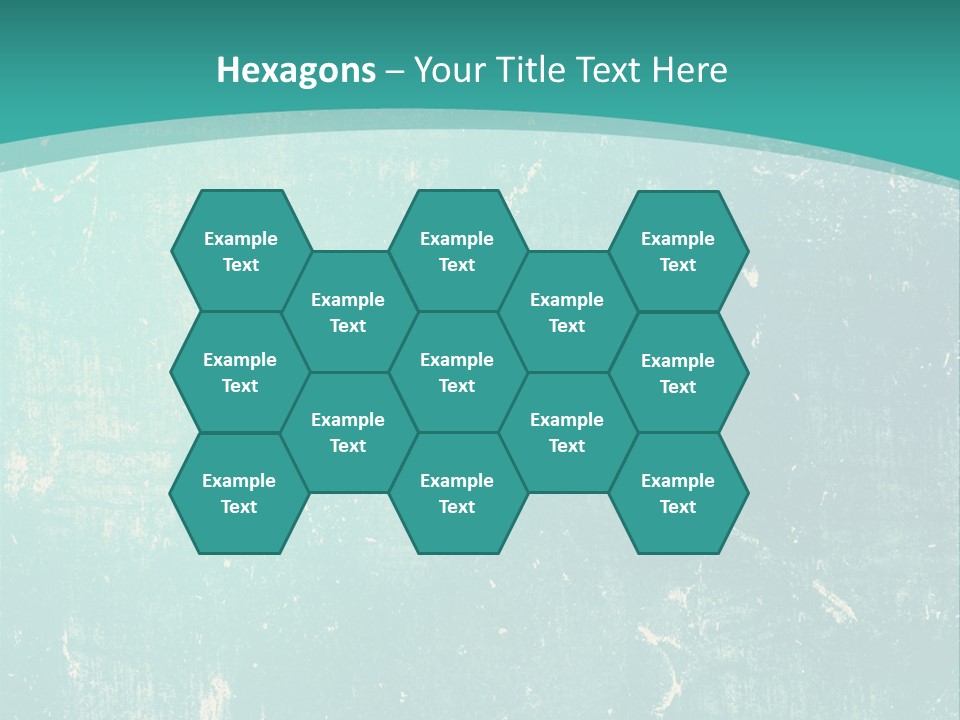 A Blue And Green Background With A Grungy Texture PowerPoint Template