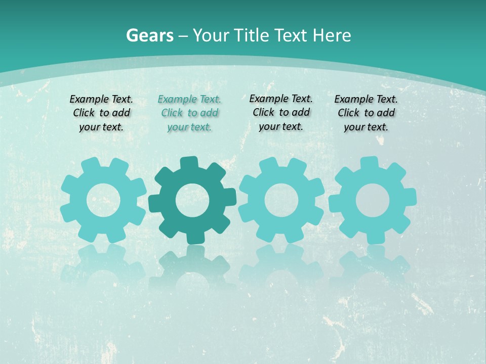 A Blue And Green Background With A Grungy Texture PowerPoint Template