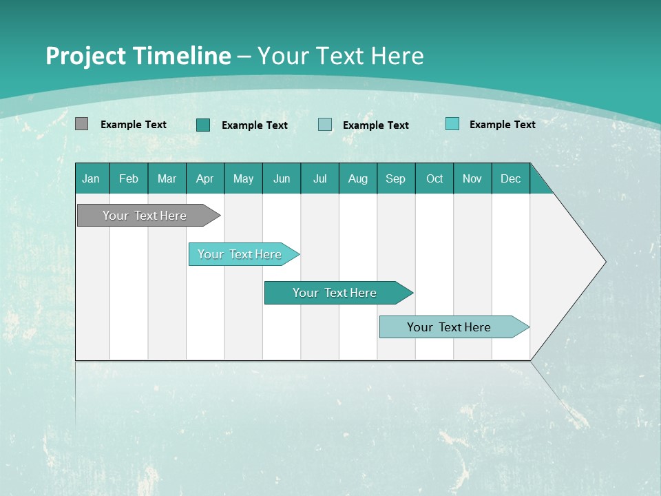 A Blue And Green Background With A Grungy Texture PowerPoint Template