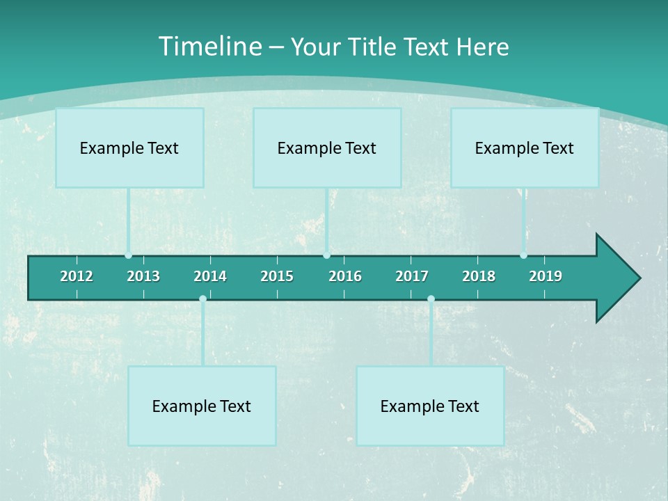 A Blue And Green Background With A Grungy Texture PowerPoint Template