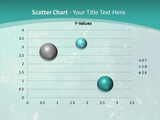 A Blue And Green Background With A Grungy Texture PowerPoint Template