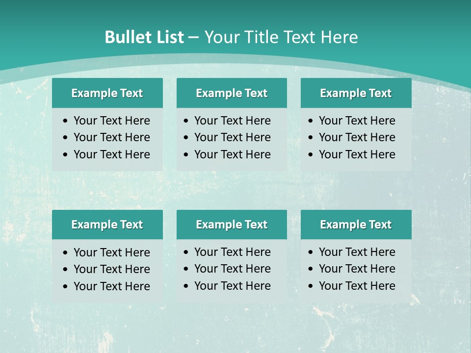 A Blue And Green Background With A Grungy Texture PowerPoint Template