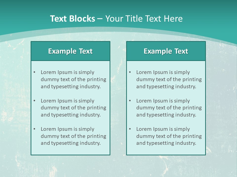 A Blue And Green Background With A Grungy Texture PowerPoint Template