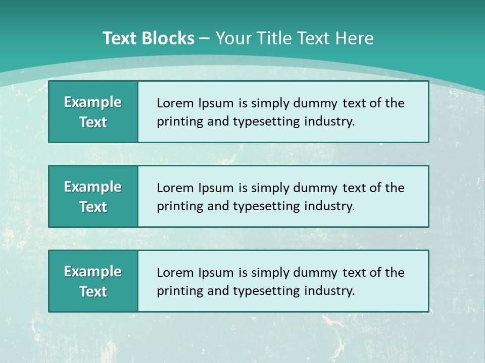 A Blue And Green Background With A Grungy Texture PowerPoint Template