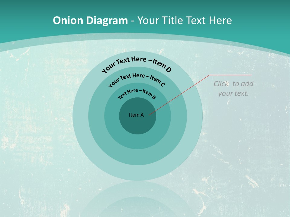 A Blue And Green Background With A Grungy Texture PowerPoint Template