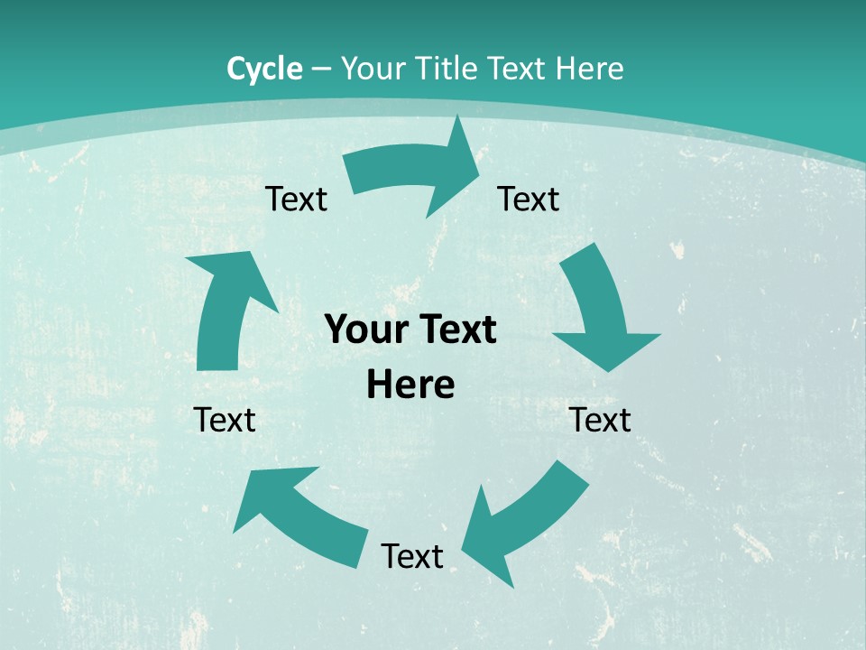 A Blue And Green Background With A Grungy Texture PowerPoint Template