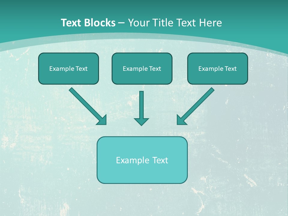 A Blue And Green Background With A Grungy Texture PowerPoint Template