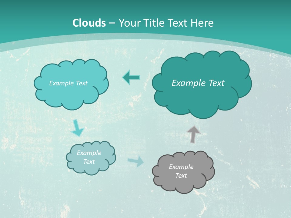 A Blue And Green Background With A Grungy Texture PowerPoint Template