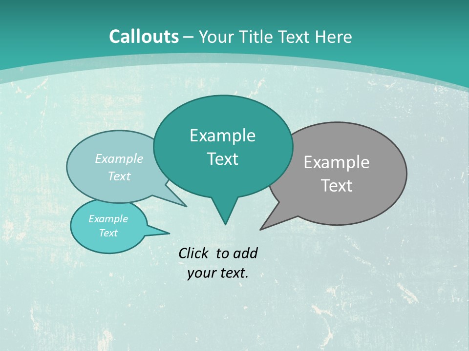 A Blue And Green Background With A Grungy Texture PowerPoint Template