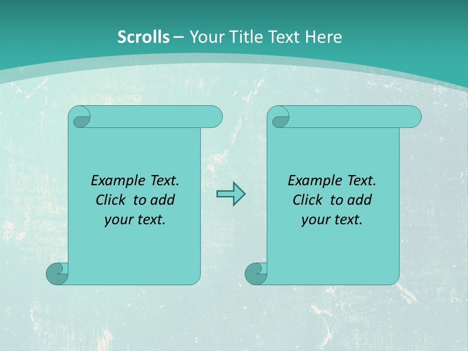 A Blue And Green Background With A Grungy Texture PowerPoint Template