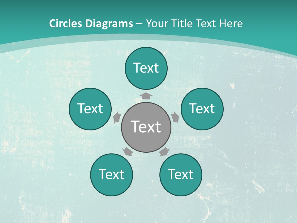 A Blue And Green Background With A Grungy Texture PowerPoint Template