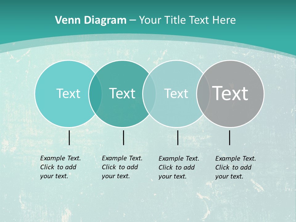 A Blue And Green Background With A Grungy Texture PowerPoint Template