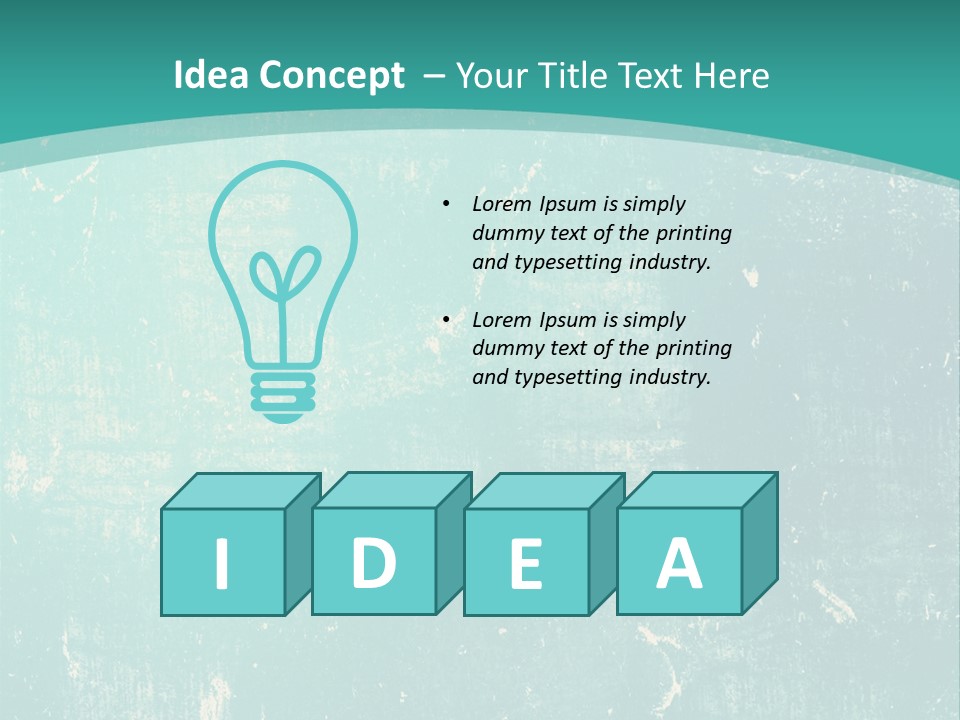 A Blue And Green Background With A Grungy Texture PowerPoint Template