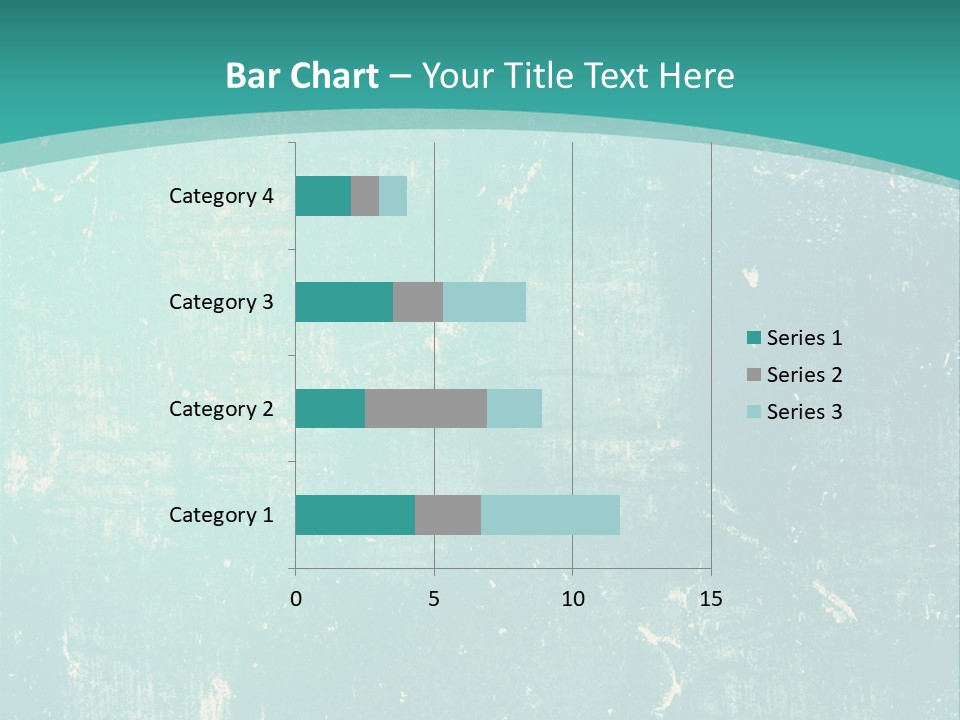 A Blue And Green Background With A Grungy Texture PowerPoint Template