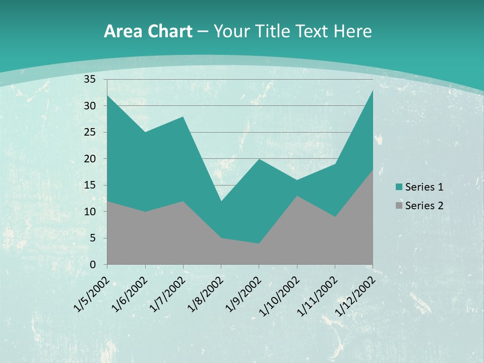 A Blue And Green Background With A Grungy Texture PowerPoint Template