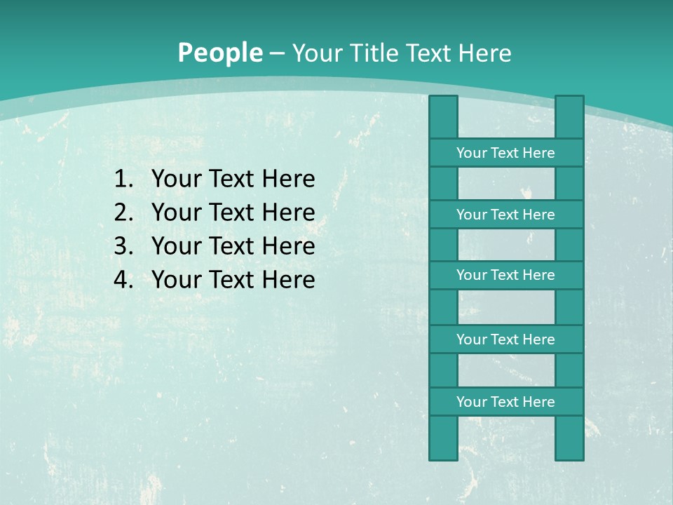 A Blue And Green Background With A Grungy Texture PowerPoint Template
