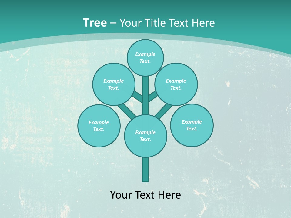 A Blue And Green Background With A Grungy Texture PowerPoint Template