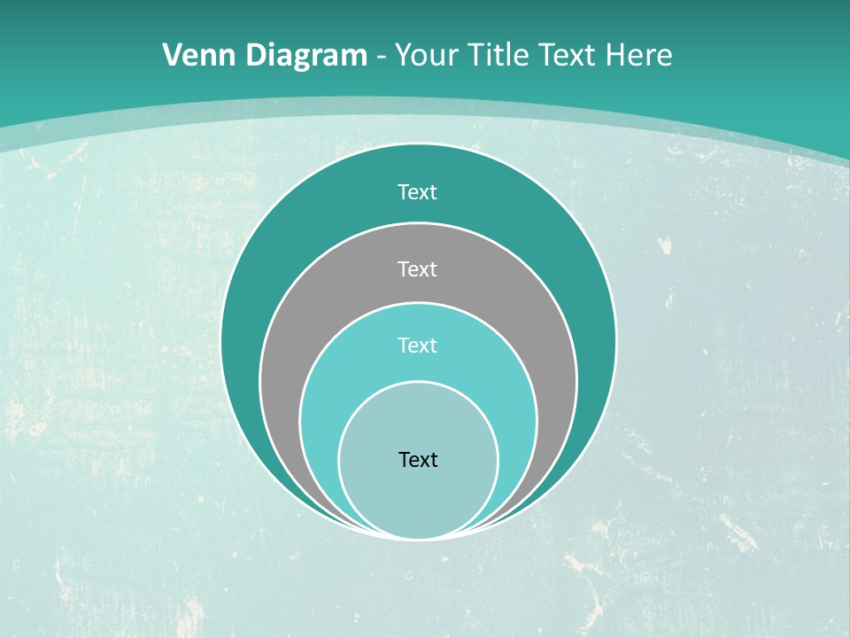 A Blue And Green Background With A Grungy Texture PowerPoint Template