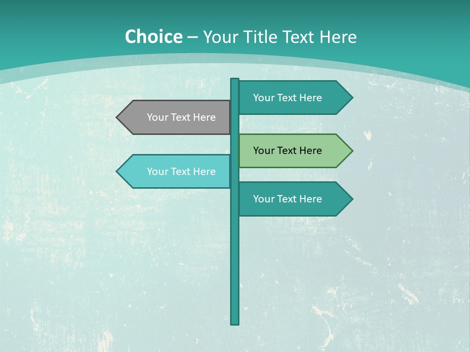 A Blue And Green Background With A Grungy Texture PowerPoint Template