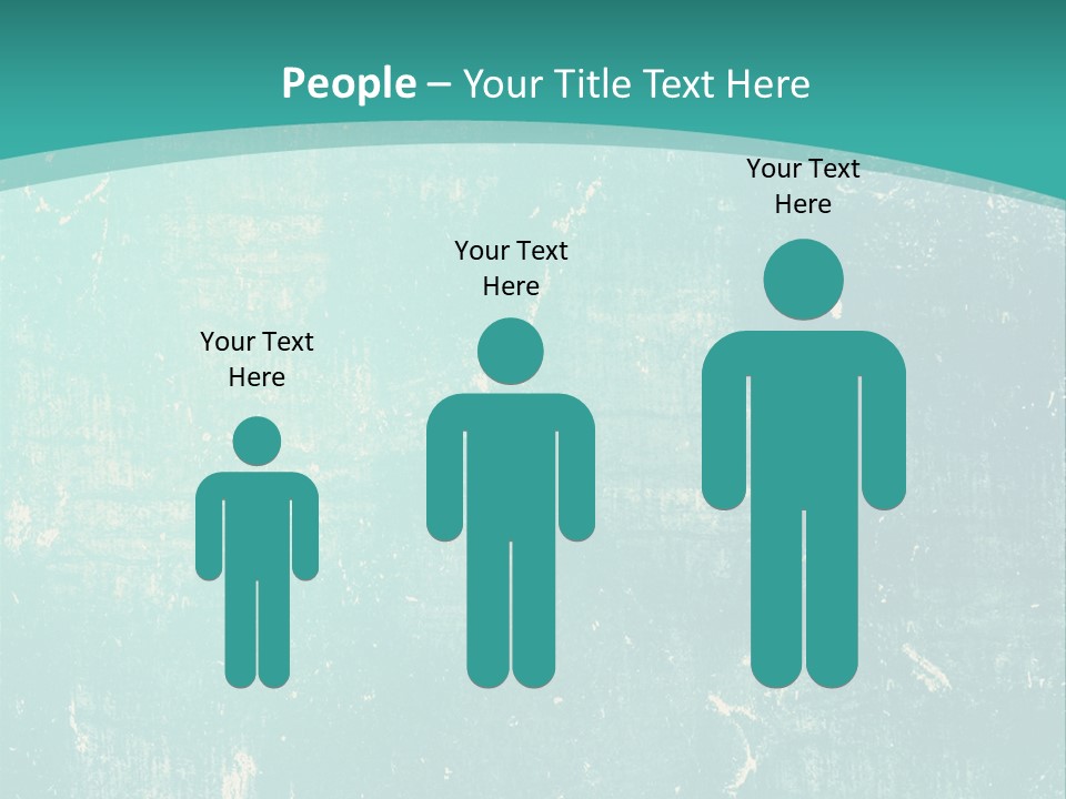 A Blue And Green Background With A Grungy Texture PowerPoint Template