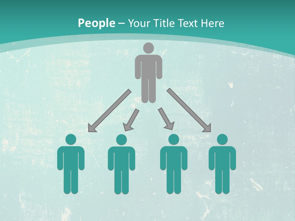 A Blue And Green Background With A Grungy Texture PowerPoint Template